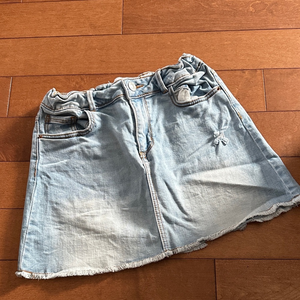 Zara Light Blue Denim Skirt for Kids